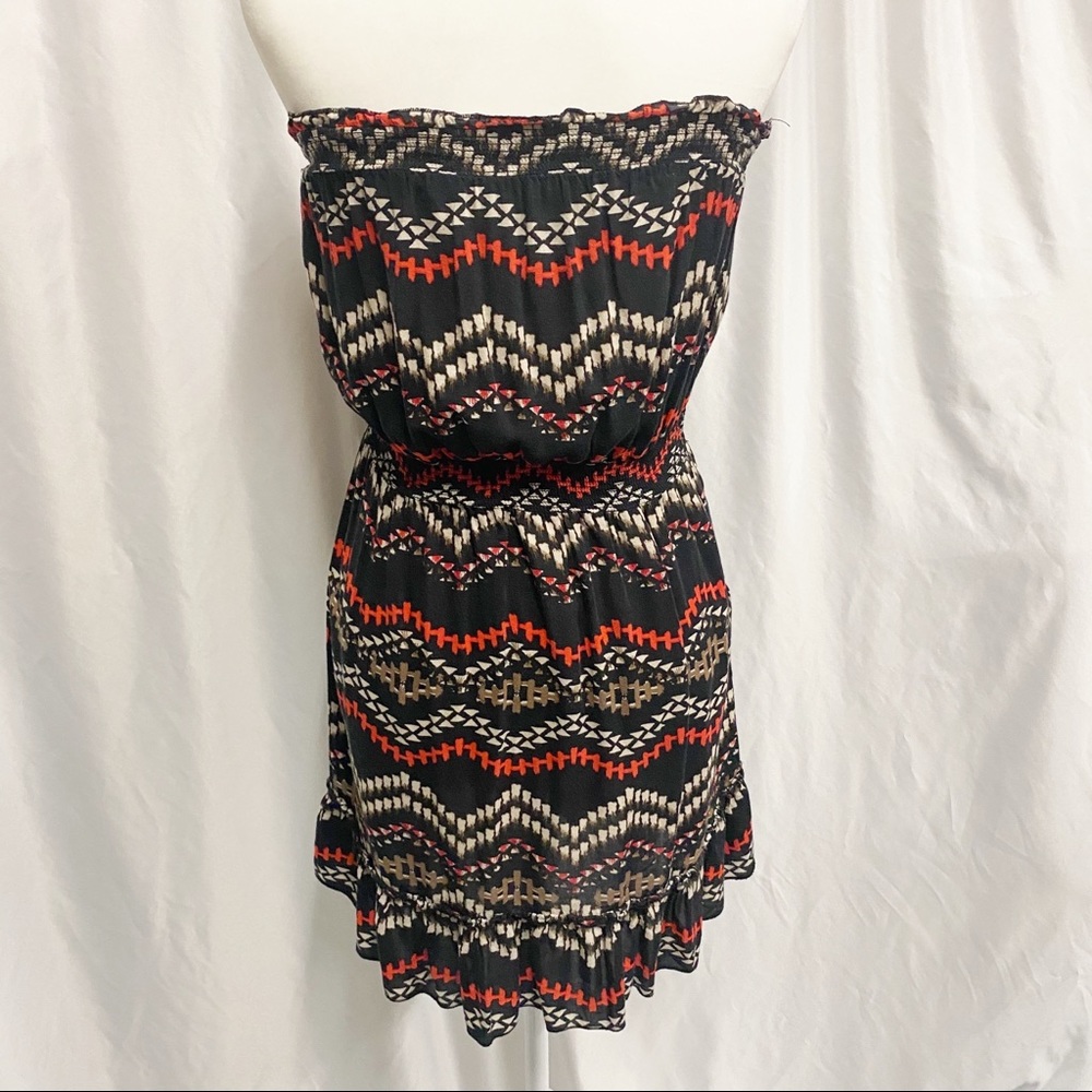 Strapless Aztec Mini Dress - Picture 4 of 6